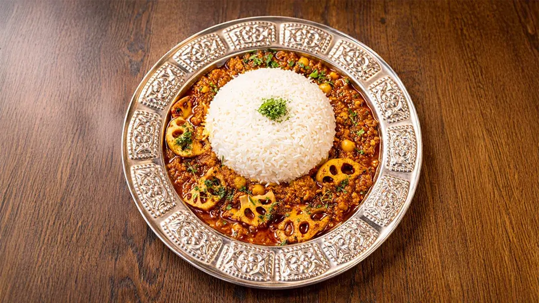 濃厚!!ジューシー粗挽き肉の蓮根チャナキーマカレー